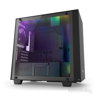 NZXT H400I Smart Fekete (Táp nélküli) ablakos mATX ház PC