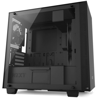 NZXT H400 Fekete (Táp nélküli) ablakos mATX ház PC