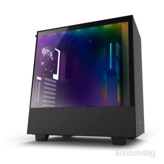 NZXT H500I Fekete (Táp nélküli) ablakos ATX ház PC