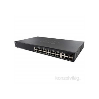 Cisco SG250X-24 24port GbE LAN 2x GbE SFP/RJ45 Combo 2x 10GbE SFP+ L2/L3 menedzselheto switch PC