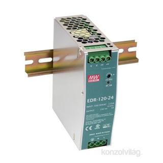 Mean Well EDR-120-12 24V 120W DIN Rail tápegység PC