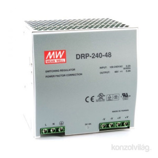 Mean Well DRP-240-48 48V 240W DIN Rail tápegység PC