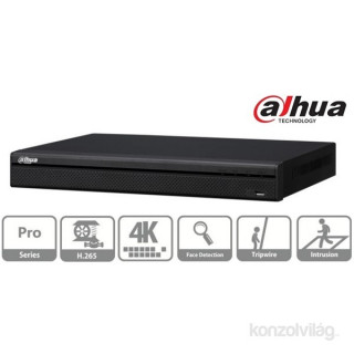 Dahua NVR5232-4KS2 (32 ch, H265, 320Mbps, HDMI+VGA, 2xUSB, 2x Sata, I/O) Otthon