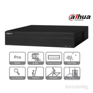 Dahua NVR5832-4KS2 (32 ch, H265, 320Mbps, HDMI+VGA, 3xUSB, 8x Sata, I/O,Raid) Otthon