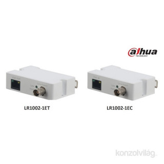 Dahua LR1002-1EC 1x RJ45 10/100, 1x BNC, PoE támogatás Ethervet over Coax (EOC) konverter(vevő) Otthon