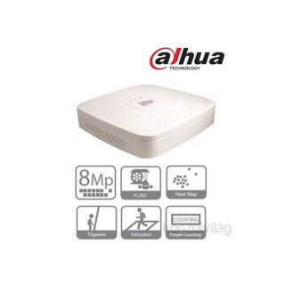 Dahua NVR4108-4KS2 (8 ch, H265, 80Mbps, HDMI+VGA, 2xUSB, 1x Sata) Otthon