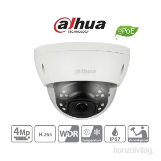 Dahua IPC-HDBW4431E-ASE kültéri, 4MP, 3,6mm, H265+, IR30m, IP dóm kamera Otthon