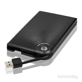 Axagon EE25-XP Fekete [2.5"/USB2.0] PC