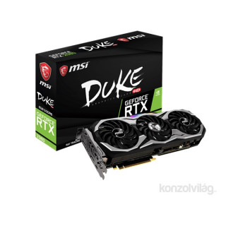 MSI RTX 2080 DUKE 8G OC nVidia 8GB GDDR6 256bit PCIe videokártya PC