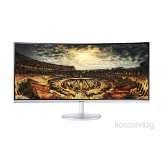 Samsung 34" C34F791WQU LED 2HDMI Display port ívelt kijelzős fehér monitor PC