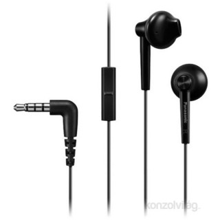 Panasonic RP-TCM55E-K fekete mikrofonos fülhallgató headset Mobil