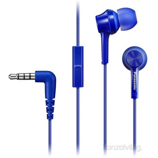 Panasonic RP-TCM115E-A kék mikrofonos fülhallgató headset 