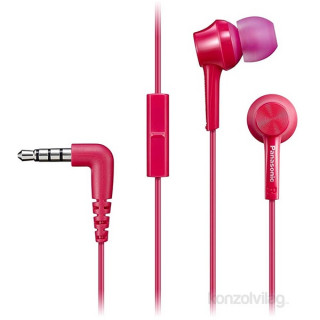 Panasonic RP-TCM115E-P rózsaszín mikrofonos fülhallgató headset 