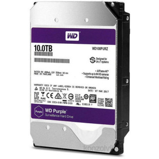 Western Digital 3,5" 10000GB belső SATAIII 5400RPM 256MB PURPLE WD100PURZ winchester 3 év PC