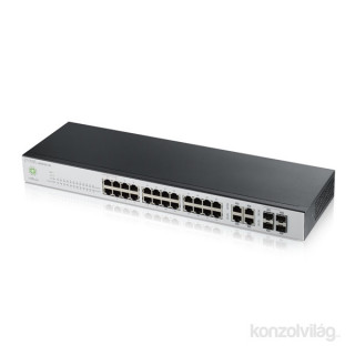 ZyXEL NSW100-28 Nebula 24port GbE LAN, 4port GbE SFP/RJ45 Combo Felhő alapú switch PC