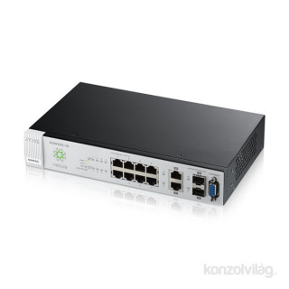 ZyXEL NSW100-10 Nebula 8port GbE LAN, 2port GbE SFP/RJ45 Combo Felhő alapú switch PC