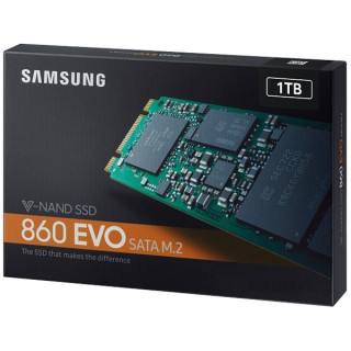 Samsung 1000GB SATA3 860 EVO M.2 SATA (MZ-N6E1T0BW) SSD 