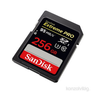 Sandisk 256GB SD (SDXC Class 10 UHS-I U3) Extreme Pro memória kártya 
