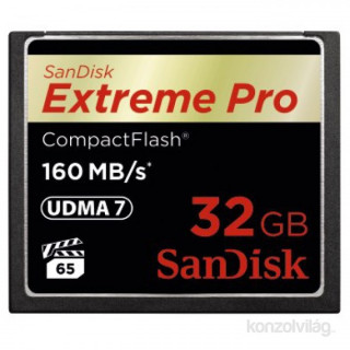 Sandisk 32GB Compact Flash Extreme Pro memória kártya PC