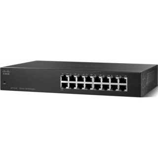 Cisco SF110-16 16port 10/100Mbps LAN nem menedzselheto asztali Switch PC