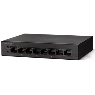 Cisco SF110D-08HP 8port FE LAN PoE nem menedzselhető asztali Switch PC