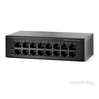 Cisco SF110D-16 16port 10/100Mbps LAN nem menedzselheto asztali Switch PC