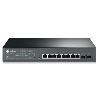 TP-Link T1500G-10MPS 8port GbE LAN PoE+ 2x SFP menedzselheto Switch PC