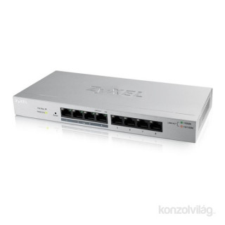 ZyXEL GS1200-8HP 8port GbE LAN PoE (60W) web menedzselhető asztali switch PC