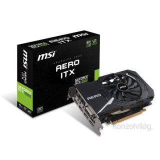 MSI GTX 1060 Aero ITX 6G OC nVidia 6GB GDDR5 192bit PCIe videokártya PC