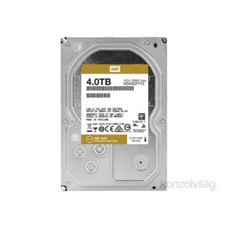 Western Digital 3,5" 4000GB belső SATAIII 7200RPM 128MB Gold WD4002FYYZ winchester 