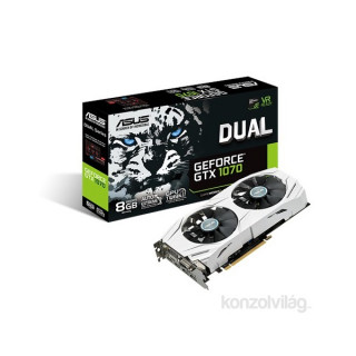 ASUS DUAL-GTX1070-O8G nVidia 8GB GDDR5 256bit PCIe videokártya PC