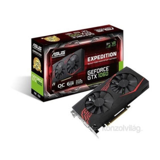 ASUS EX-GTX1060-O6G nVidia 6GB GDDR5 192bit PCIe videokártya PC