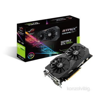 ASUS STRIX-GTX1050TI-O4G-GAMING nVidia 4GB GDDR5 128bit PCIe videokártya PC