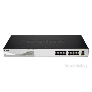 D-Link DXS-1100-16SC 14port 10GbE SFP+ 2port GbE SFP L2 smart menedzselhető switch PC