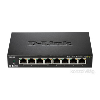 D-Link DGS-108 8port GbE LAN nem menedzselhető switch PC