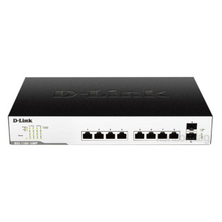 D-Link DGS-1100-10MP 8port GbE LAN 2x GbE SFP port PoE Smart switch PC