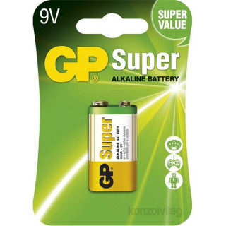 GP Super alkáli 9V, 1db/bliszter 1604A elem PC