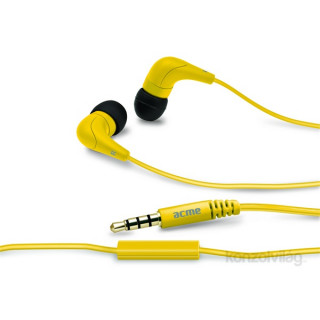 Acme HE15Y Groovy sárga mikrofonos fülhallgató 