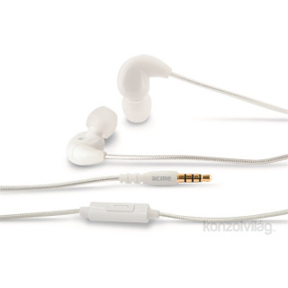 Acme HE16W Harmonic fehér mikrofonos fülhallgató 