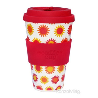 Ecoffee Cup Happy 400 ml hordozható kávéspohár Ajándéktárgyak