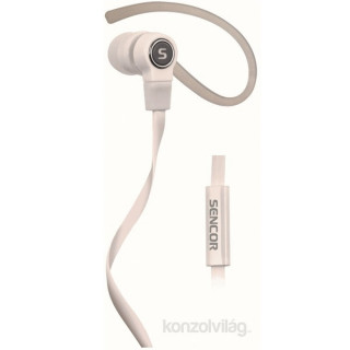 Sencor SEP 189 fehér mikrofonos fülhallgató 