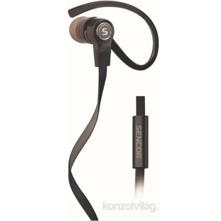 Sencor SEP 189 fekete mikrofonos fülhallgató 