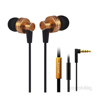 AWEI ES900i In-Ear arany mikrofonos fülhallgató 
