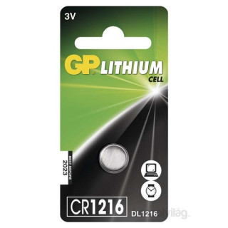 GP CR1216 lítium gombelem 1db/bliszter PC