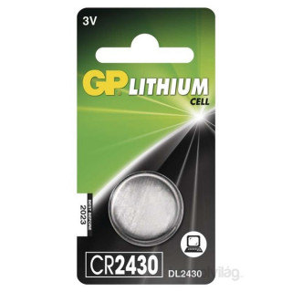 GP CR2430 lítium gombelem 1db/bliszter PC