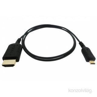 Smart Lime CA08 aranyozott 1.4 3D HDMI - micro HDMI ethernettel 1,8m kábel PC