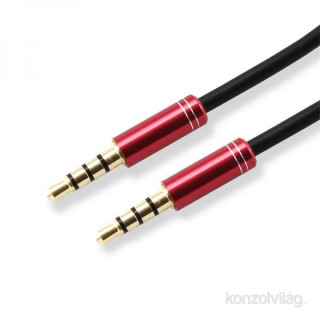 Sbox 3535-1,5R 1,5m piros jack audio összekötő kábel PC