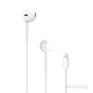 Apple Earpods fülhallgató távvezérlovel és mikrofonnal (Lightning csatlakozó) 