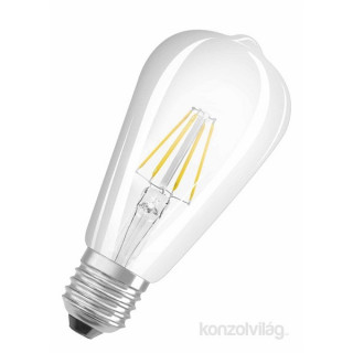 OSRAM LED Star E27 filament, edison izzó - 7W (60W), 806 lm, 2700K (meleg fehér), átlátszó, non-dim Otthon