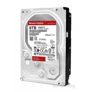 Western Digital 3,5" 8000GB belso SATAIII 5400RPM 256MB RED WD80EFAX winchester 3 év PC